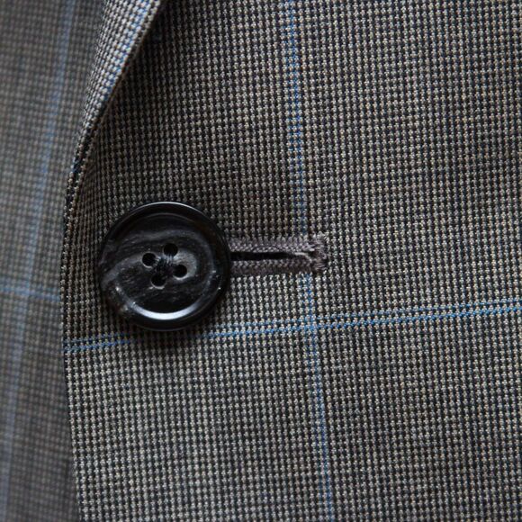 46L Jos A Bank 2 Piece Suit Blazer Sportcoat 36W Pants Grey Wool D090510 - Picture 11 of 16